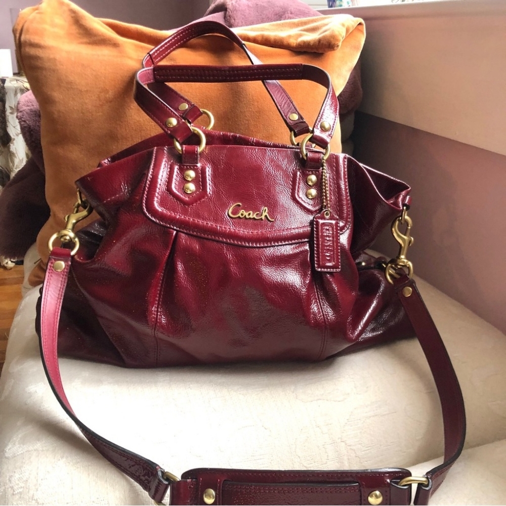 COACH Crimson Wine 🍷 Ashley Satchel